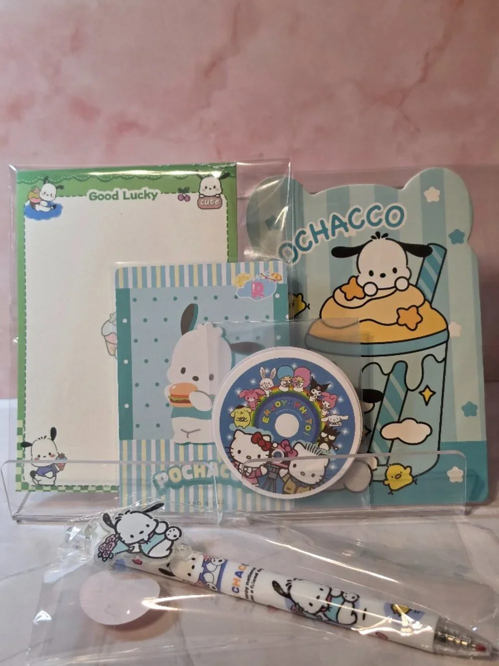 BN7  Pochacco mini stationary set